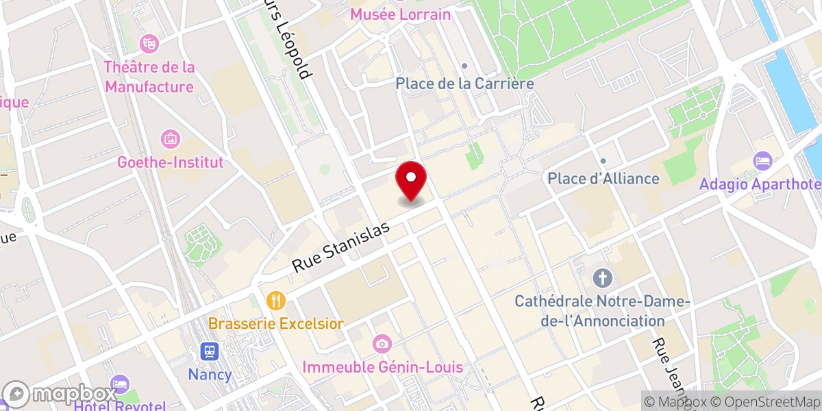 Map showing location of Eglise Evangélique Baptiste