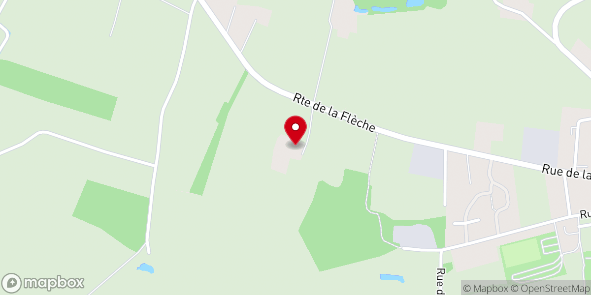 Map showing location of La Prieurée