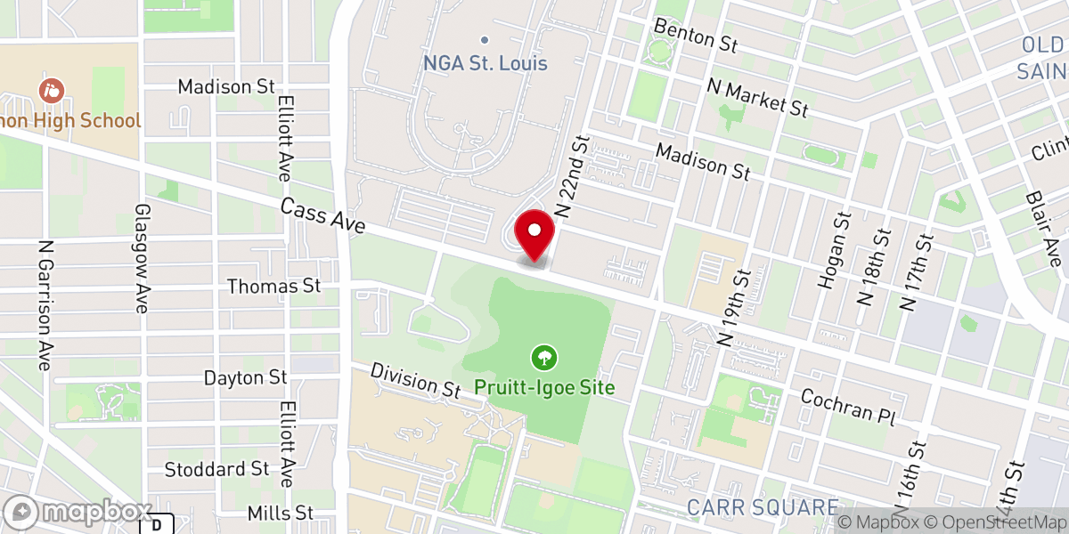 Map showing location of Morning Star Missionay Baptist Church