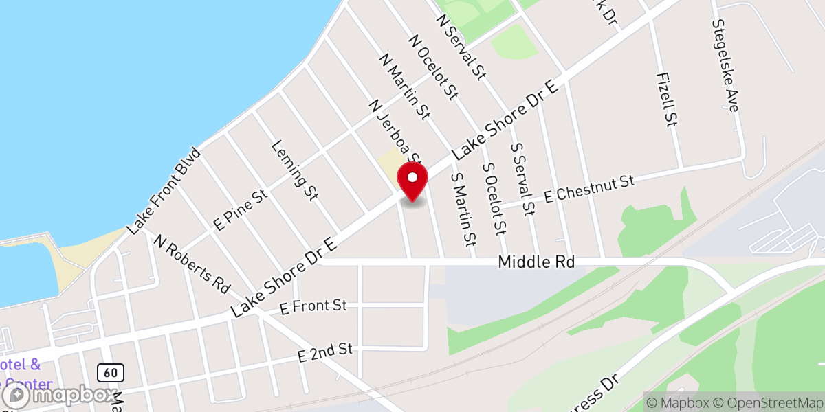 Map showing location of Blessed Mary Angela Parish, St. Hyacinth Worship Site