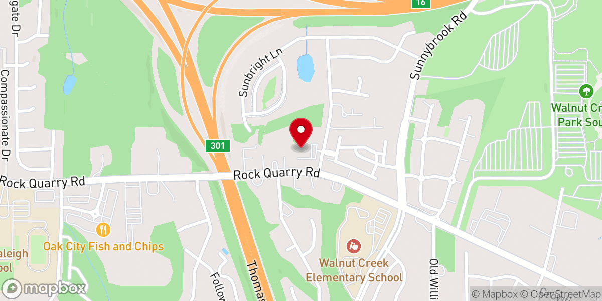Map showing location of Redeeming Love Missionary Baptist Church