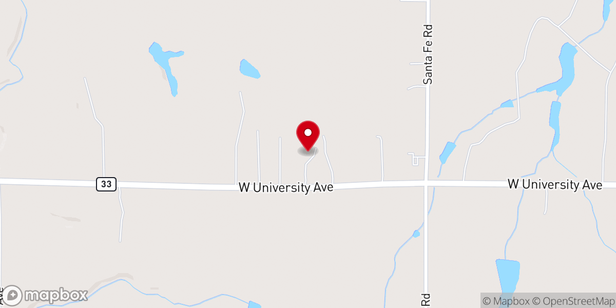 Map showing location of Prairie Haven Events