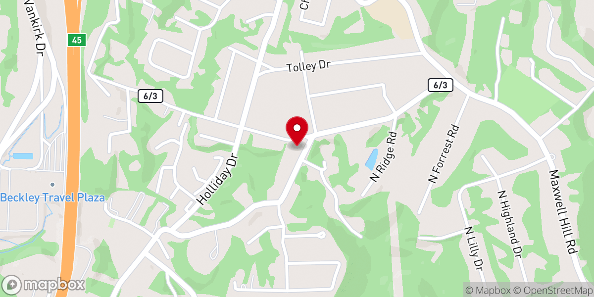 Map showing location of Maxwell Hill Baptist Church