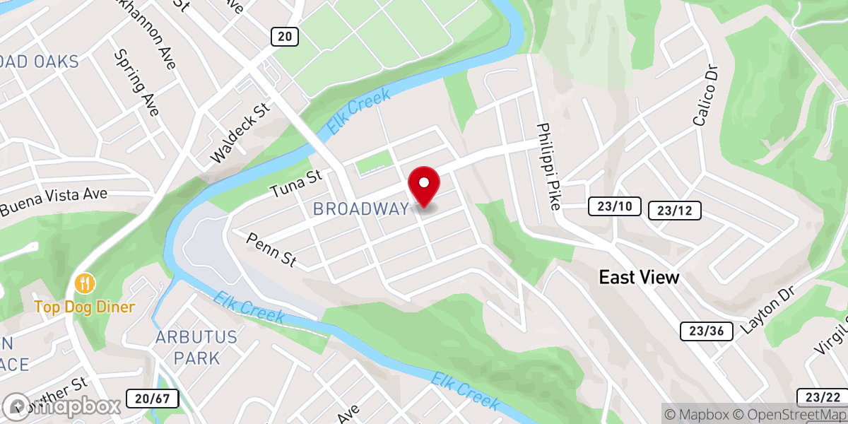 Map showing location of Connecting Point Community Church