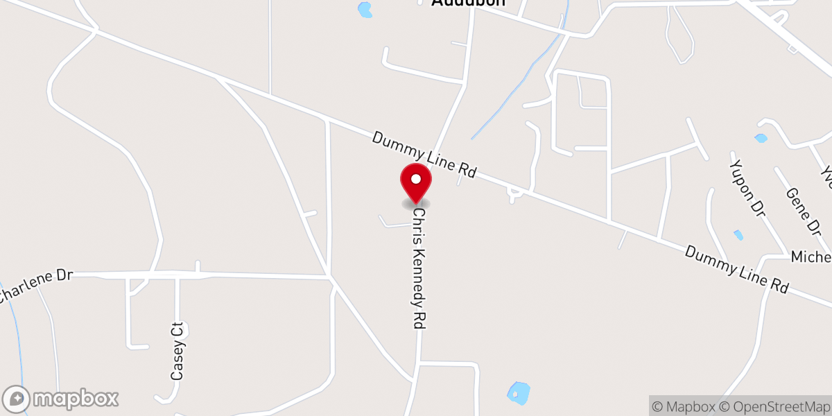 Map showing location of Pine Grove United Pentecostal Church