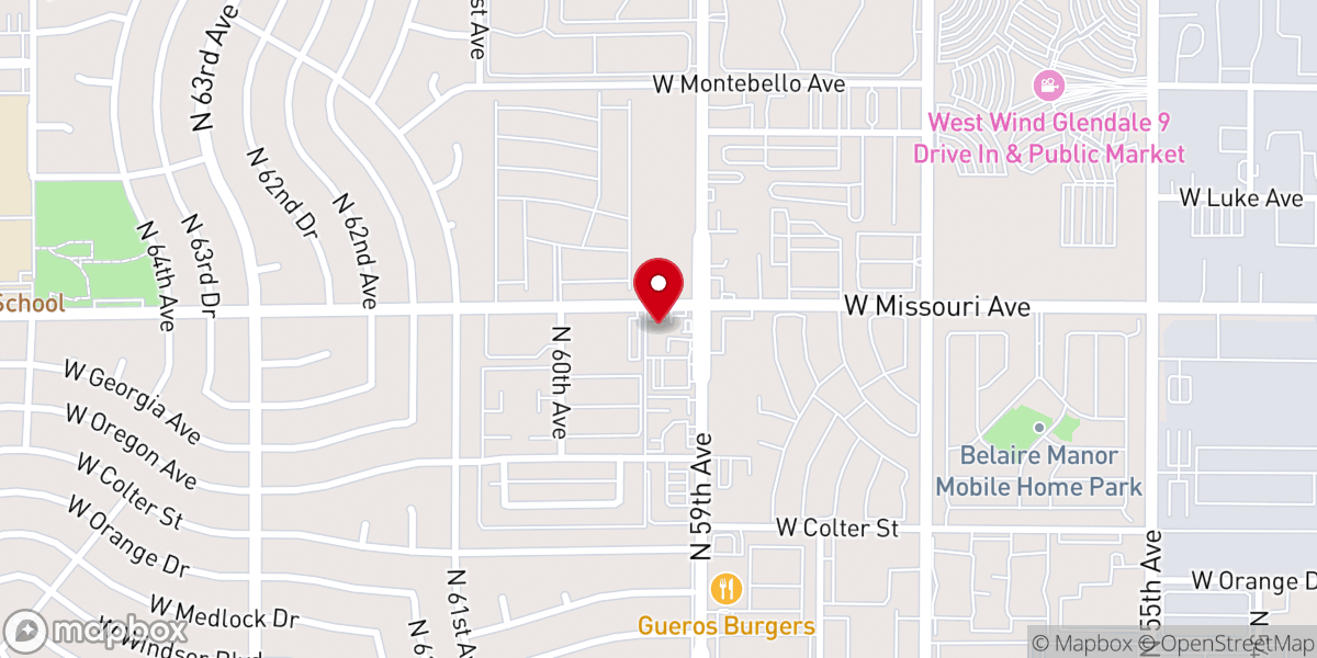 Map showing location of Phoenix Light House Tabernacle