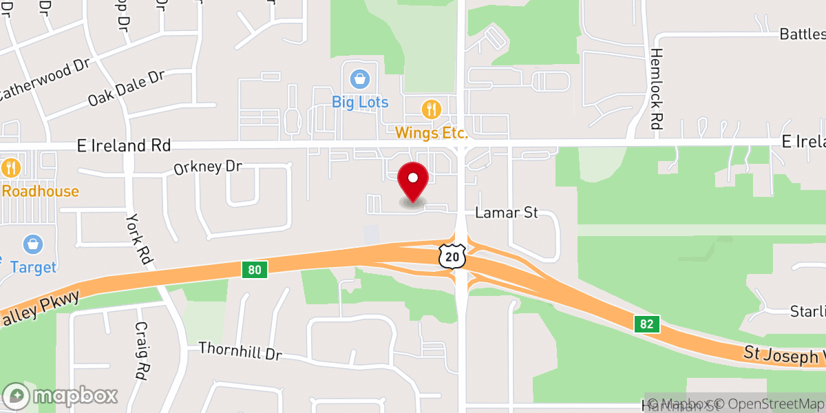 Map showing location of Ironwood United Pentecostal Church