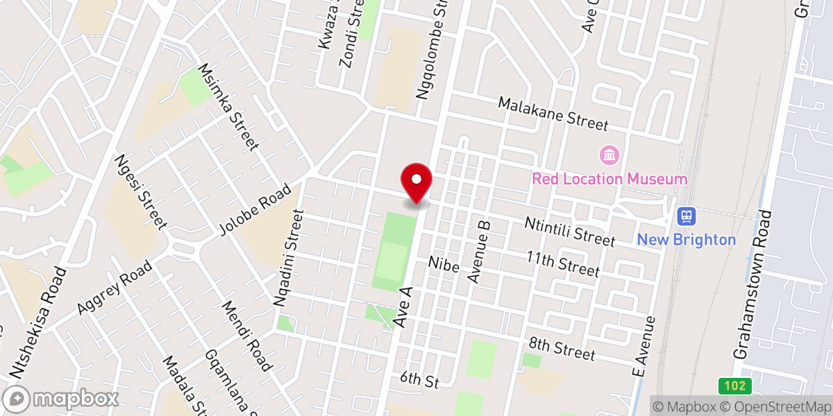 Map showing location of NEW BRIGHTON Assembly of GOD