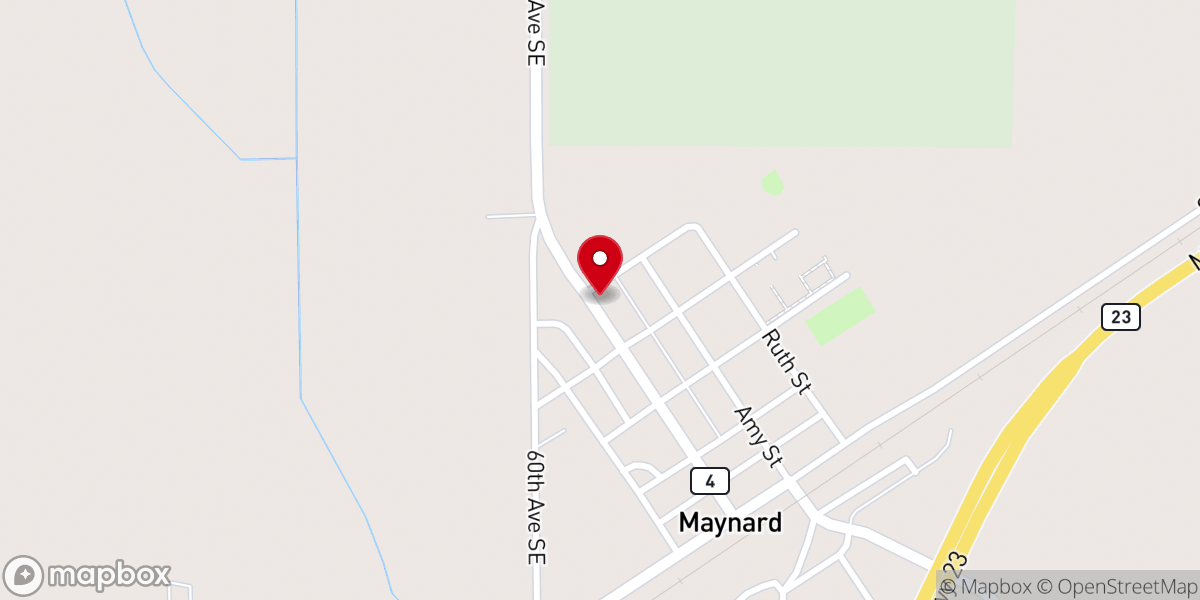 Map showing location of Presbyterian Church