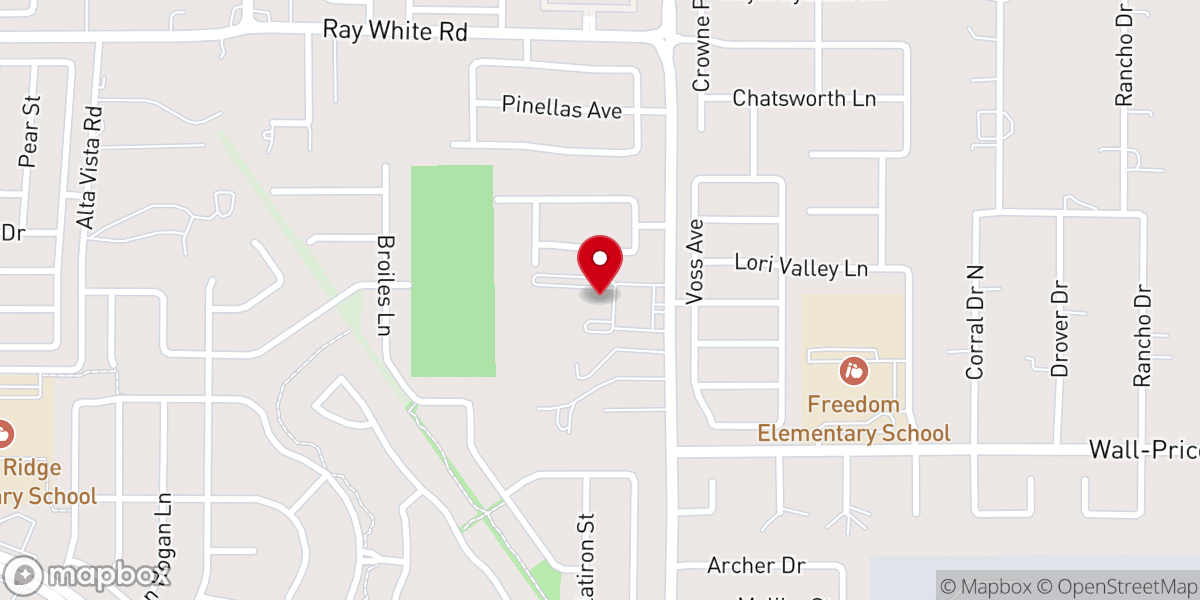 Map showing location of Hillside Community Church