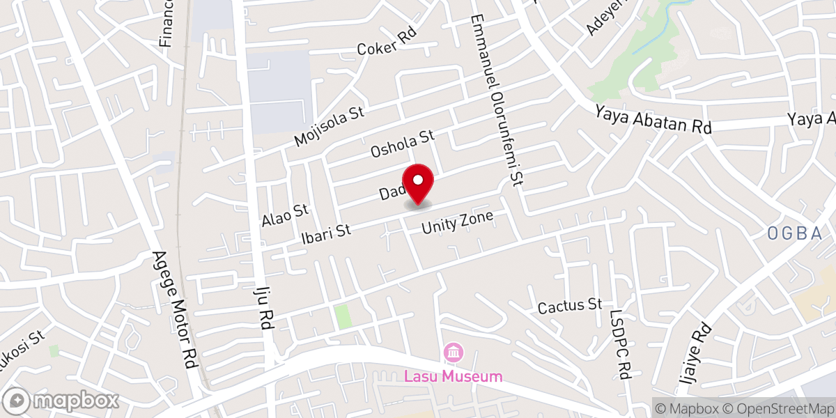 Map showing location of St. Theresa’s Catholic Church
