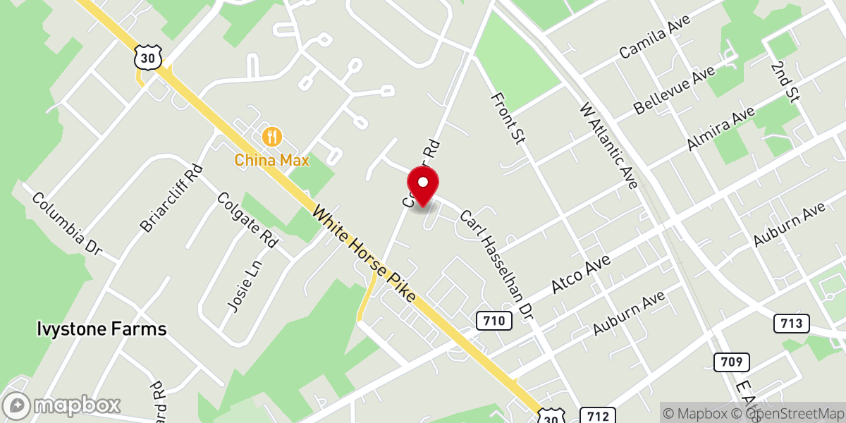 Map showing location of Christ the Redeemer Parish Center