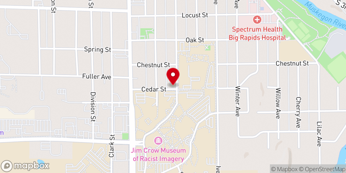 Map showing location of FSU Wesley House