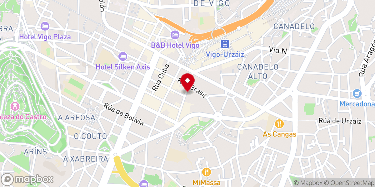 Map showing location of Parroquia María Nai do Bo Pastor