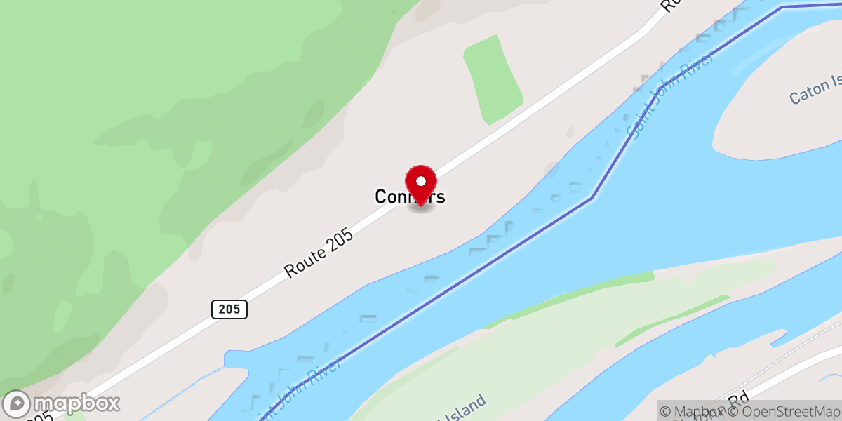 Map showing location of Robert Connors Community Church