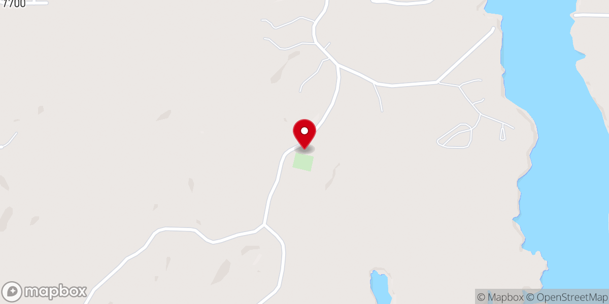 Map showing location of Oak Hill Methodist Church