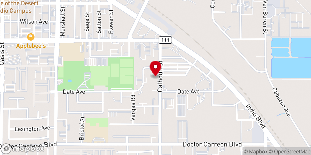 Map showing location of Spirit Filled Church | Indio