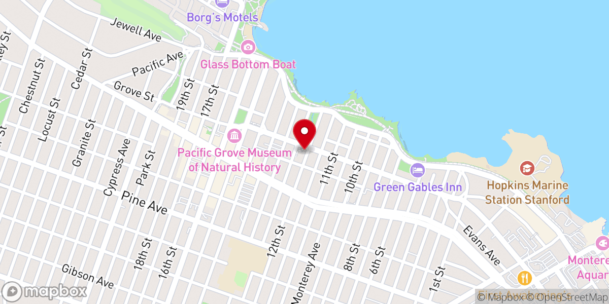 Map showing location of St. Mary’s by-the-Sea Episcopal Church