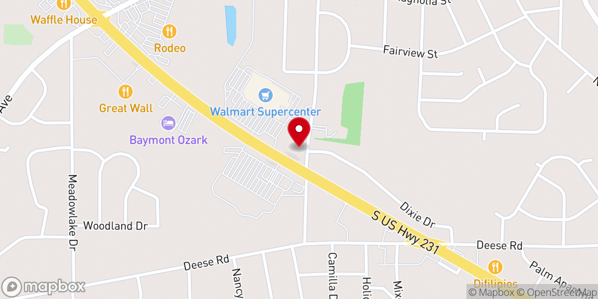 Map showing location of West View Heights United Methodist Church