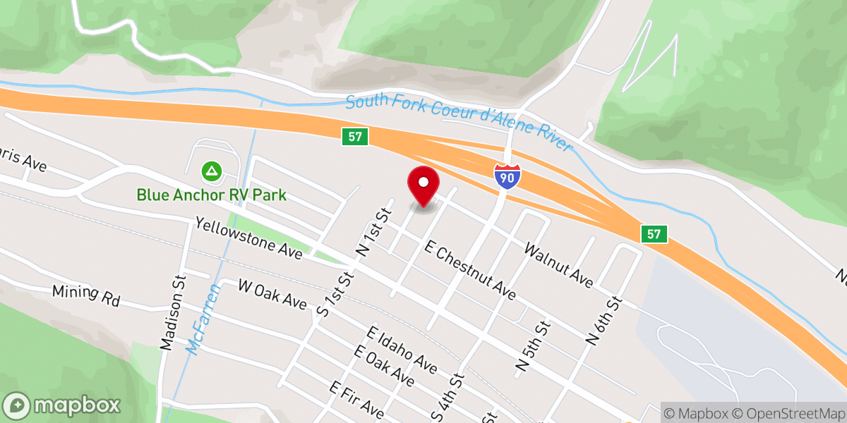Map showing location of Grace Evangelical Free Church
