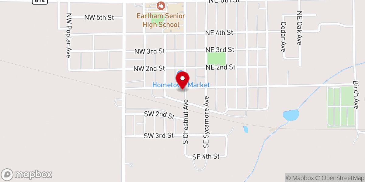 Map showing location of Beans & Beignets