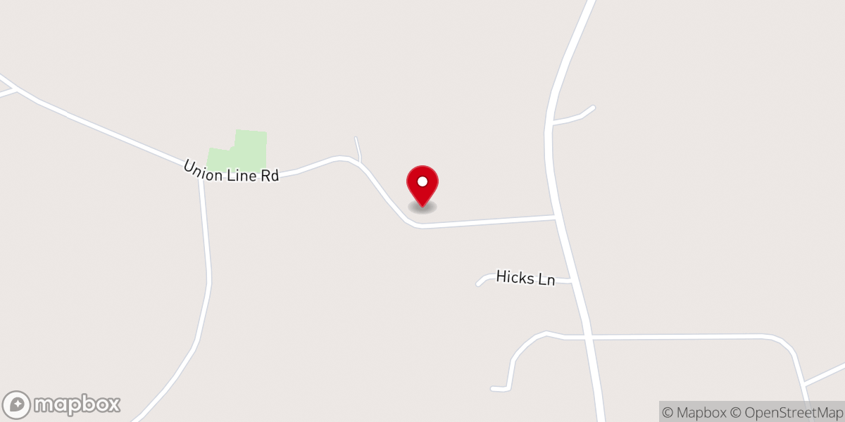 Map showing location of Open Door Baptist Church