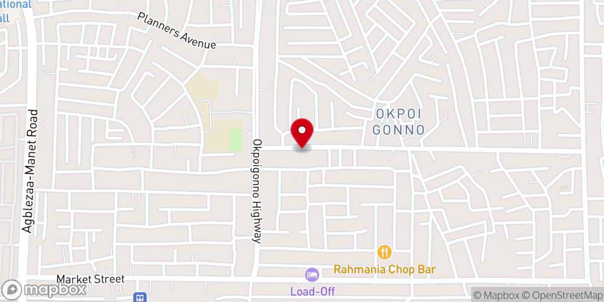 Map showing location of Believers’ House Of Worship International