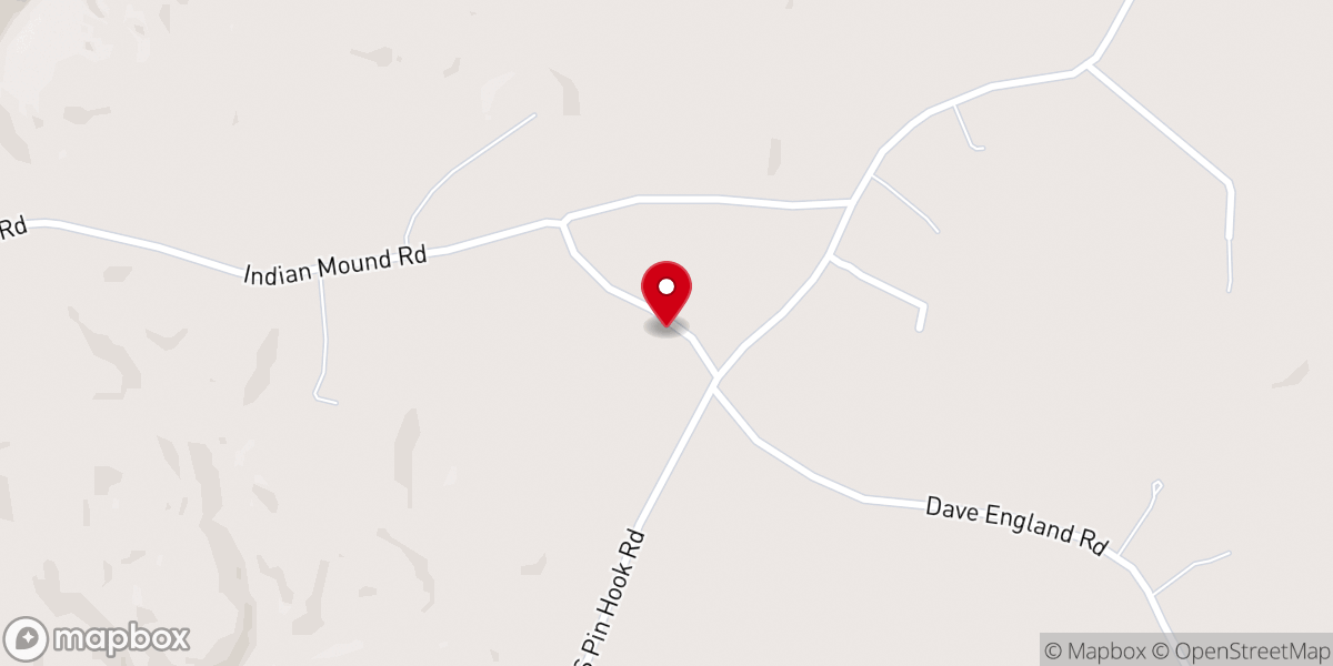 Map showing location of Taylors Providence Freewill Baptist Church