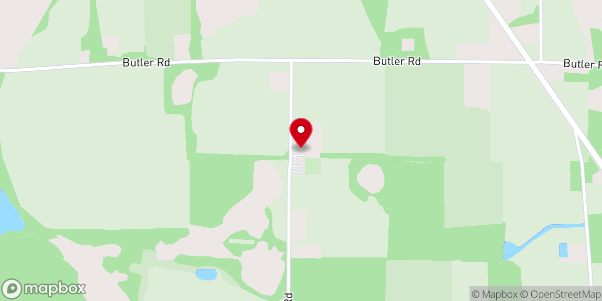 Map showing location of Cypress Grove Church