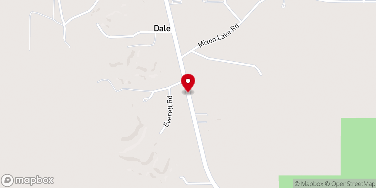 Map showing location of Methodist Parsonage