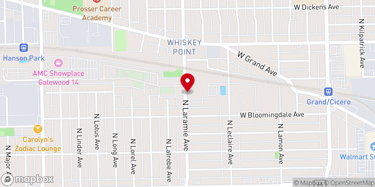 Map showing location of By the Hand Club for Kids USA