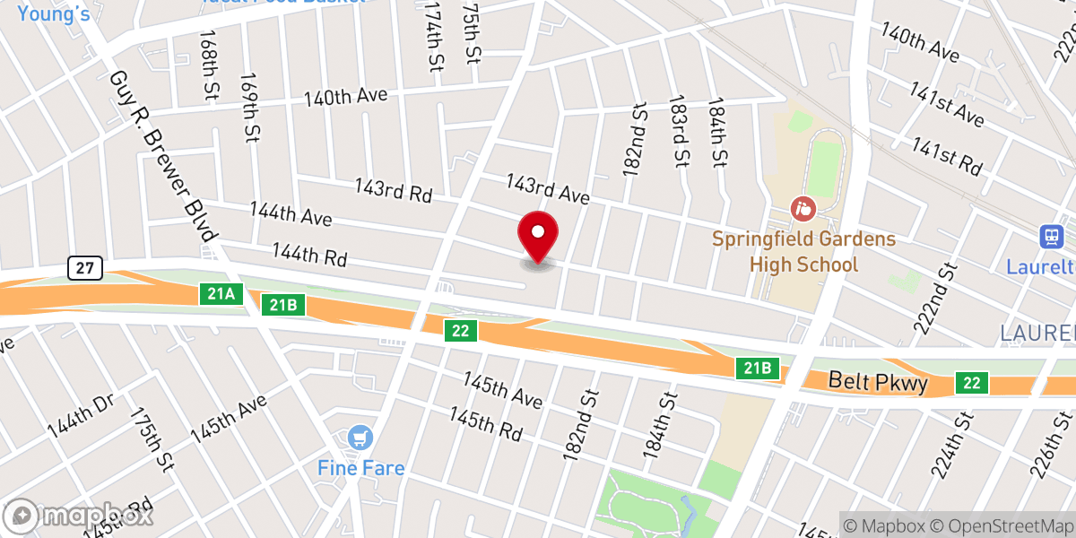 Map showing location of L Chayim Family Ministries Inc