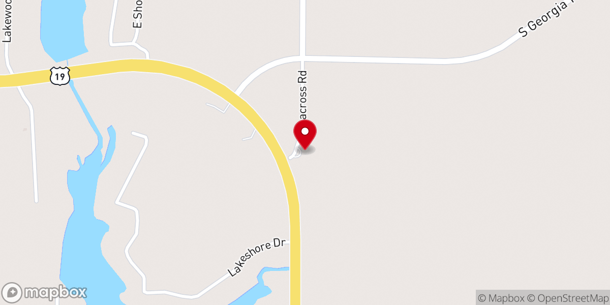 Map showing location of Spring Hill Baptist Church