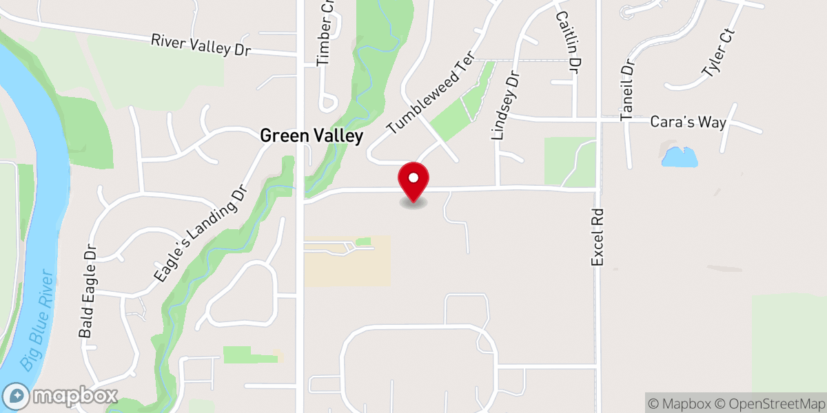 Map showing location of Emmanuel Southern Baptist Church
