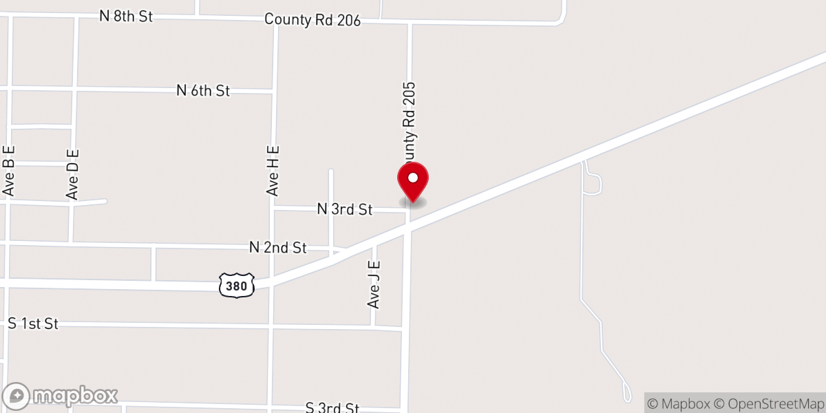 Map showing location of Trinity Lutheran Church