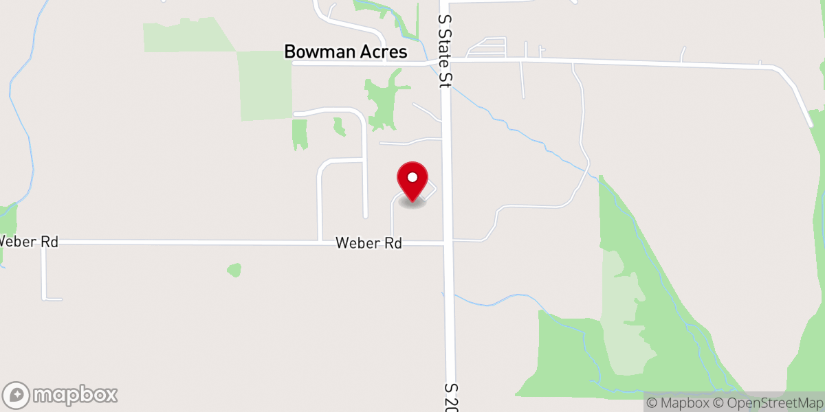 Map showing location of Greenfield First Church of the Nazarene