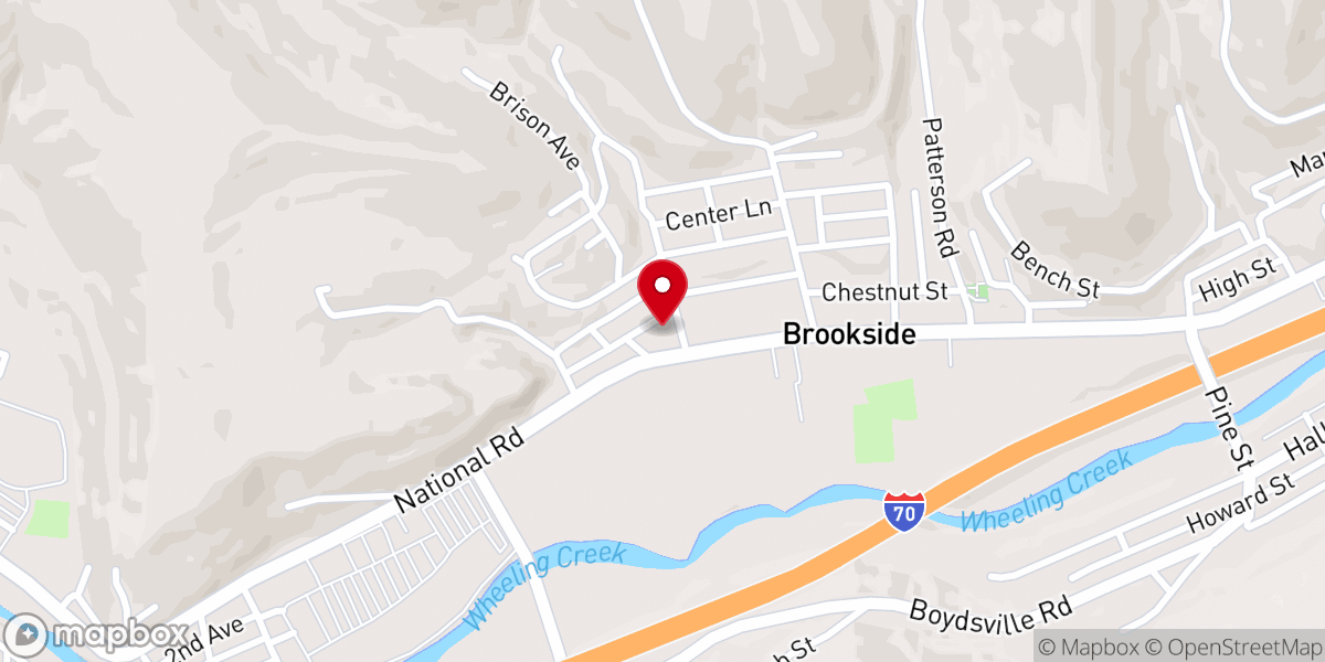 Map showing location of St Paul Lutheran Church