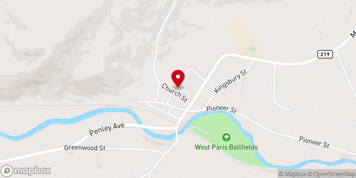 Map showing location of Mission Congregational Church
