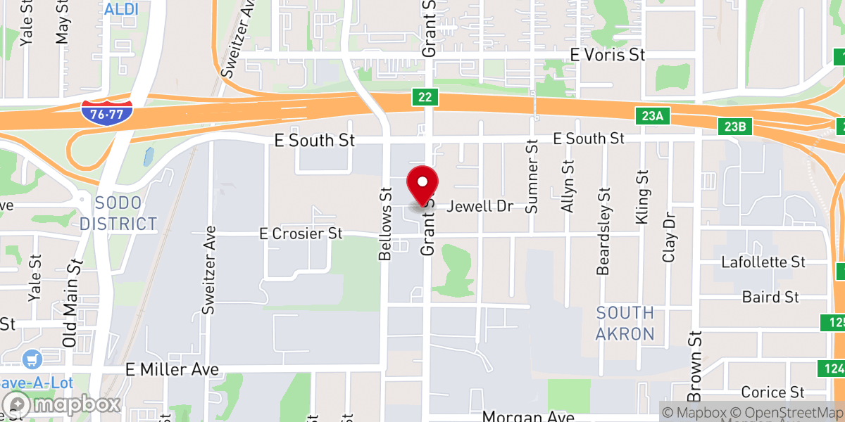 Map showing location of Community of Christ Church