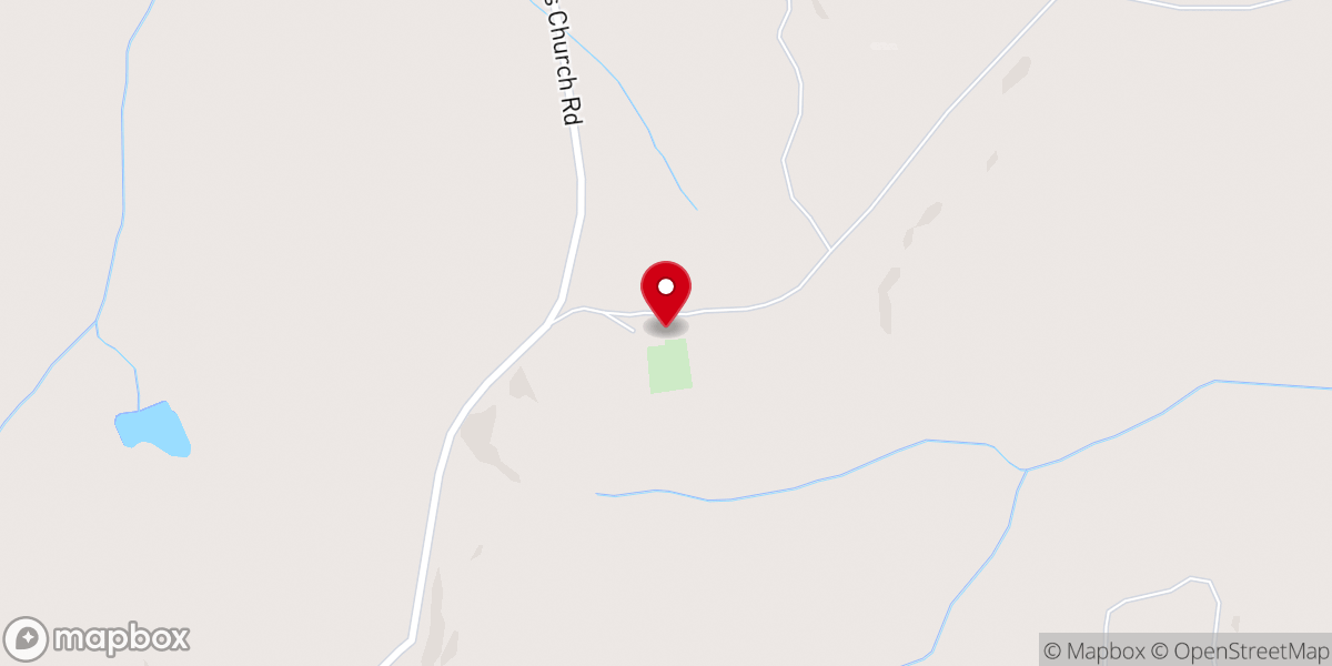 Map showing location of Pleasant Plains Primitive Baptist Church