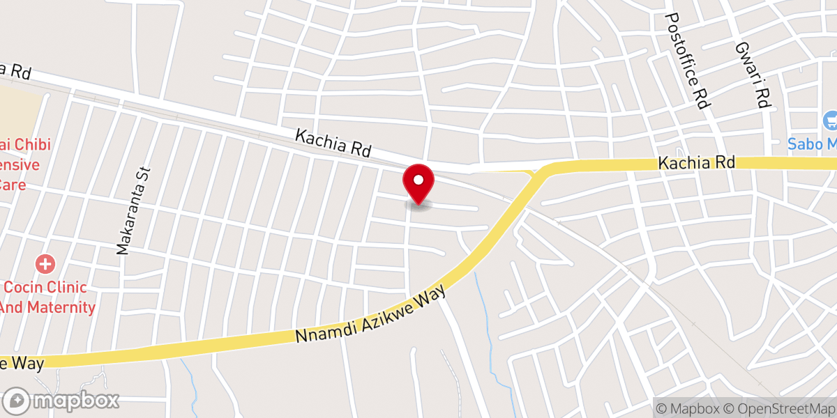Map showing location of Living Faith Foundation Chapel Of Grace (City of Jubilee)