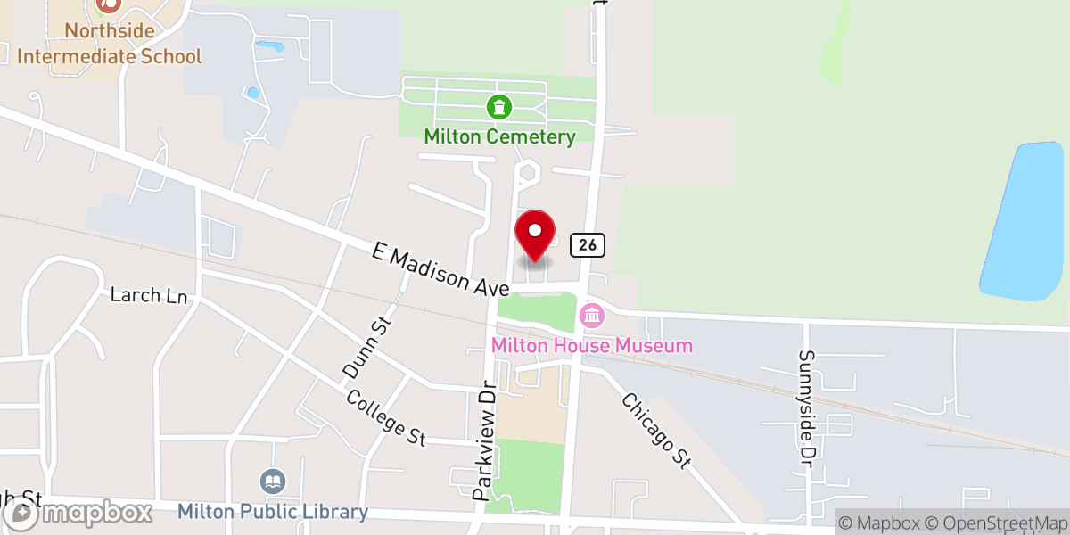 Map showing location of The Connecting Church - Milton Seventh Day Baptist