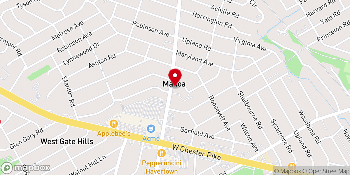 Map showing location of Manoa Community Church