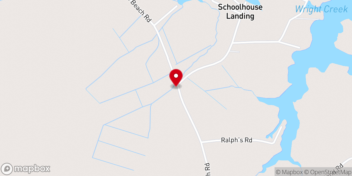 Map showing location of Pamlico Chapel