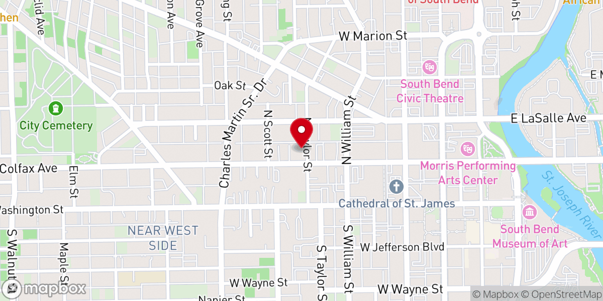 Map showing location of New City Presbyterian Church