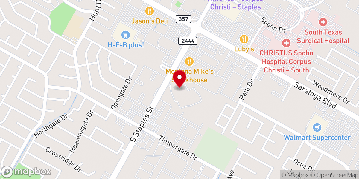 Map showing location of Christs Church of Corpus Christi