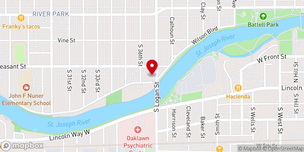 Map showing location of Community of Christ