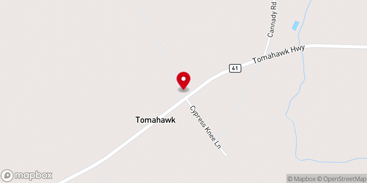 Map showing location of Trinity AME Zion Church