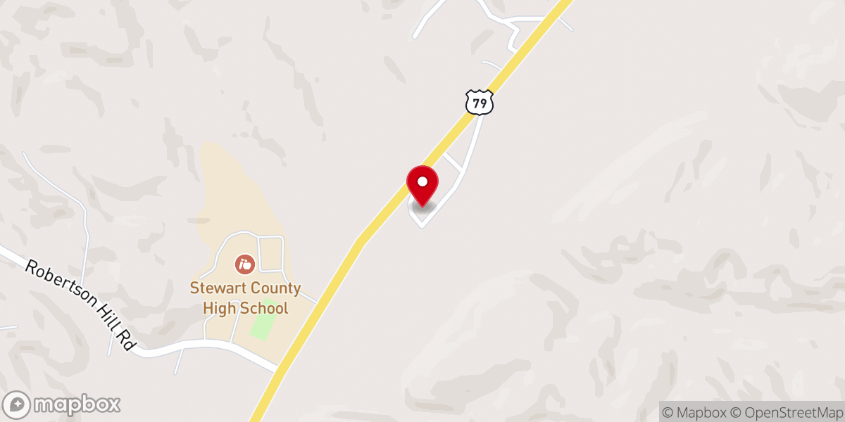 Map showing location of The Church at Dyers Creek