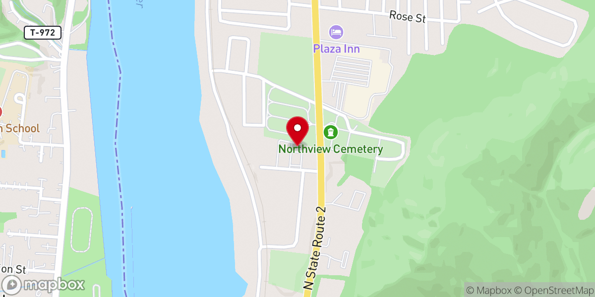 Map showing location of Community Resources Inc